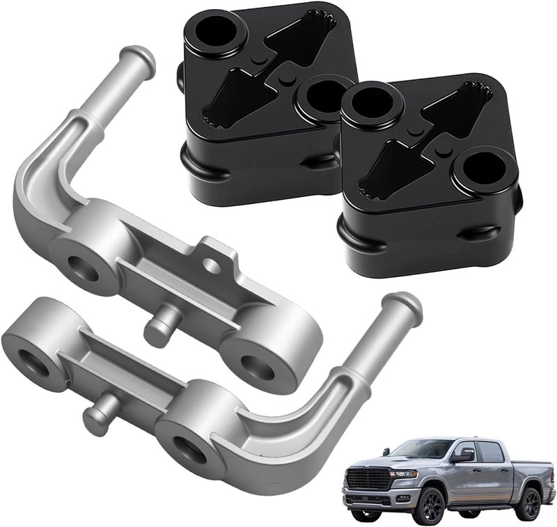 HIPADA 4PCS Rear Exhaust Bracket Muffler Support Rubber Isolator Hanger Assembly Left & Right Compatible with 2019-2025 Ram 1500 3.0L 5.7L 6.2L, Driver Passenger Side Replace 68275662AB 68395841AA 68519121AA - Image 1